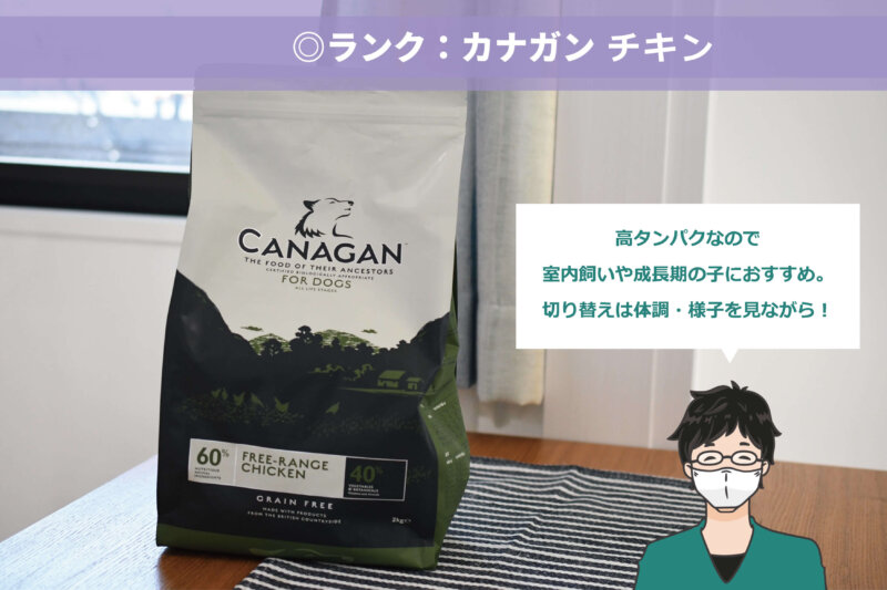 カナガン　チキン：栄養バランス・コスパ良好！成長期の子犬にも